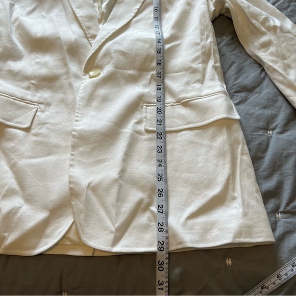 NWOT A.L.C. Women's Davin II Single-Breasted Blazer in White Size 8 - Picture 15 of 16